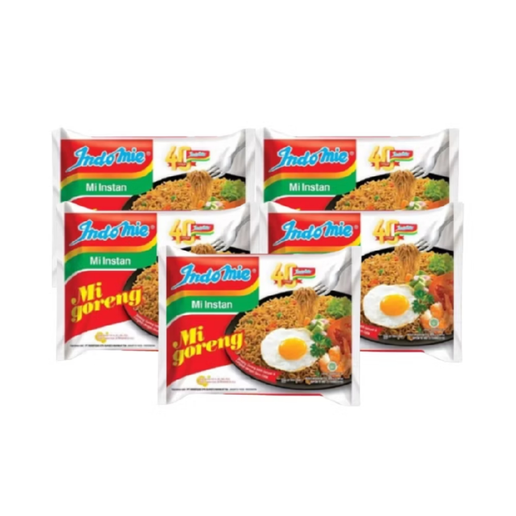 

Indomie Mi Goreng 85 gr X 5 PCS/Mi Goreng Indomie/Mie Instan Indomie Goreng