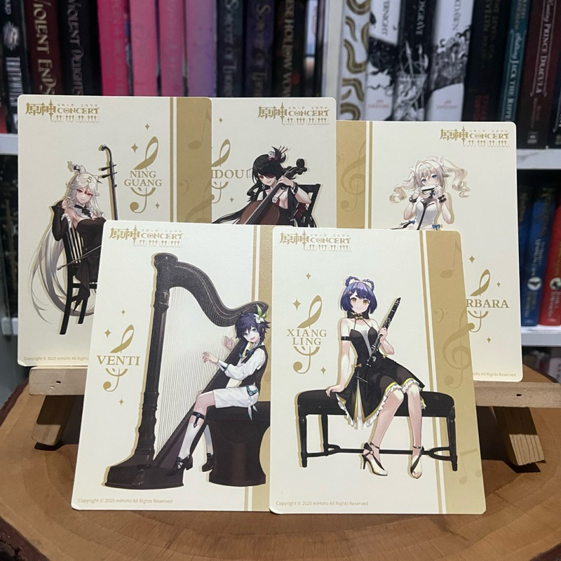 

Genshin Impact Postcard Concert 1 Venti Xiangling Barbara Beidou Ningguang