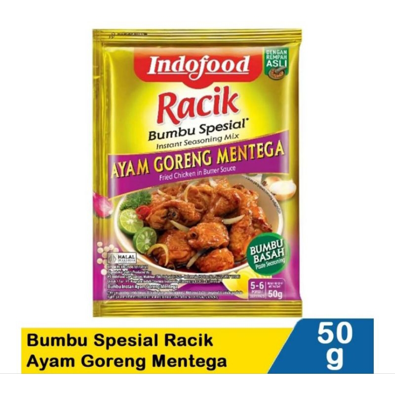 

Indofood Bumbu Spesial Racik Ayam Goreng Mentega 50g