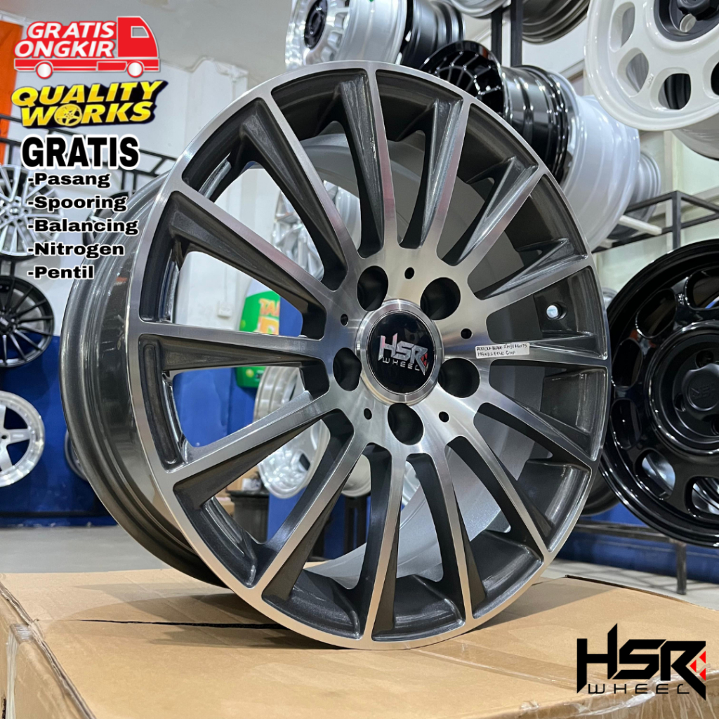 Velg Modifikasi Mobil Grandmax, Luxio, Ring 16 Velg Racing Hsr Rostock Blade