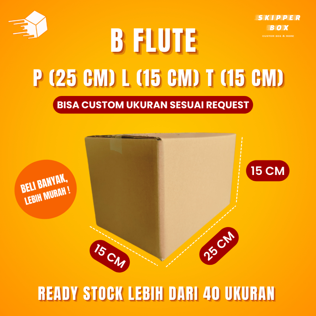 

P 25 x L 15 x T 15 CM KARDUS BOX POLOS KARTON PACKING JUMBO PINDAHAN DUS COKLAT BARU