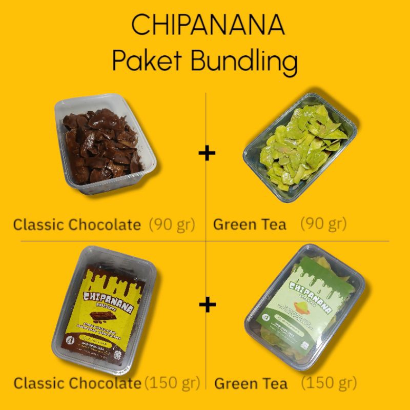 

Paket Bundling Lebih Hemat / Pisang Cokelat Lumer / Classic Chocolate & Matcha / Kemasan 500 ml & 650 ml