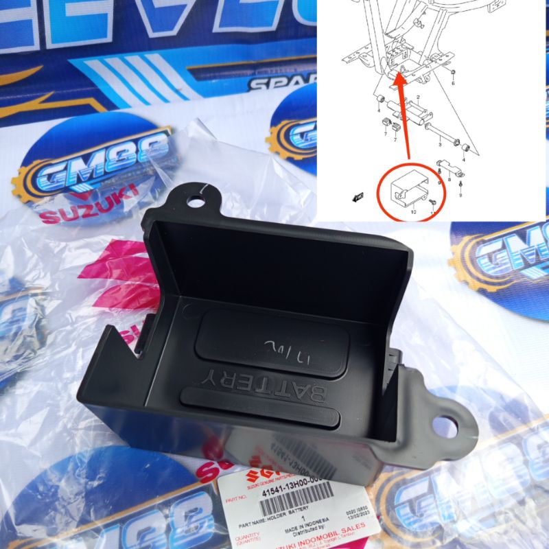 BOX AKI / WADAH AKI SKYWAVE / HAYATE 125 13H00 ORIGINAL SGP