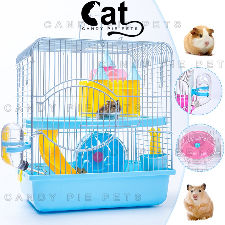 Terdepan 1 Set Rumah Hamster Kandang Hamster Akrilik Besar Kandang Sugar Glider Marmut