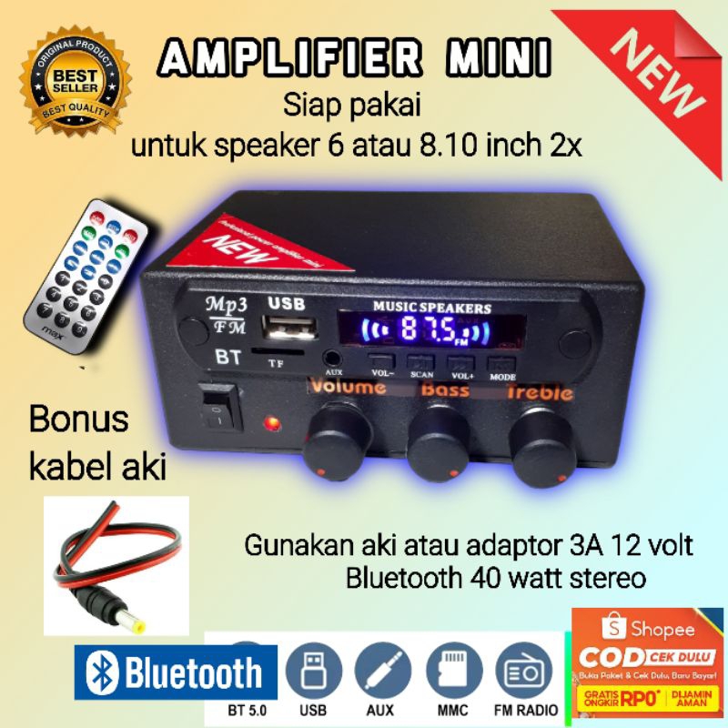 power amplifier bluetooth super bass