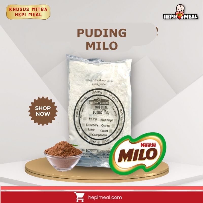 

pudding susu rasa milo