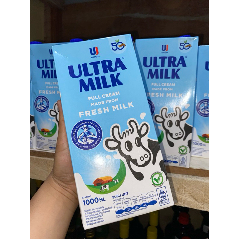 

Susu UHT 1 Liter Ultra Milk Full Cream
