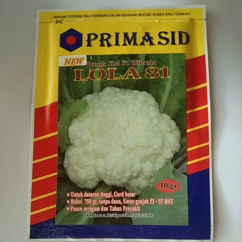 benih bunga/ kembang kol new lola 81(10 g)