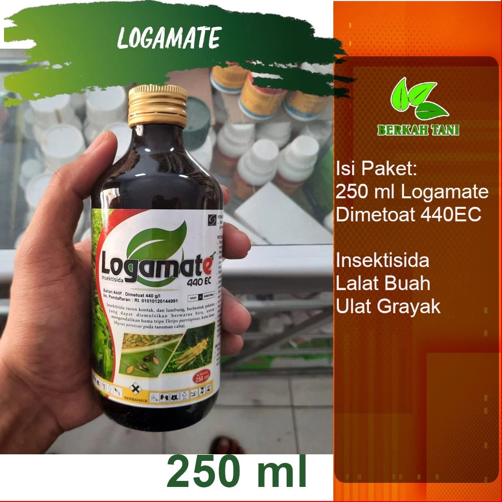 Logamate 250 ml Dimetoat Insektisida Lalat Buah Ulat Grayak
