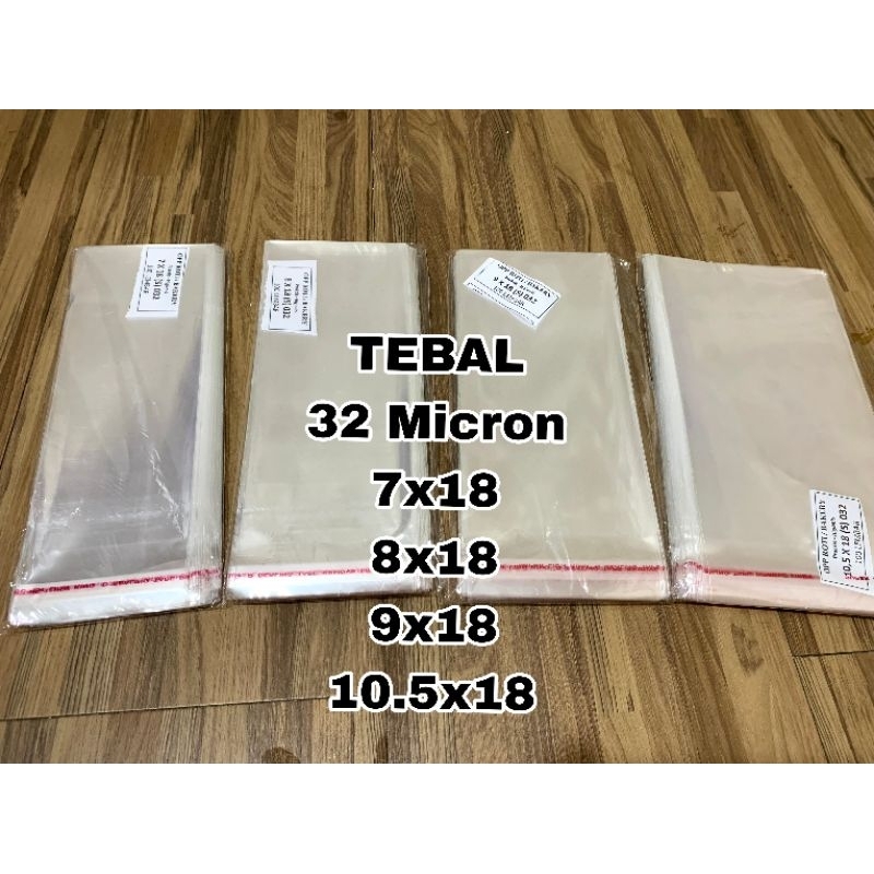

Tebal 32 Micron 7x18 Plastik OPP Seal Plastik Kue/ Plastik Roti / Kemasan lainnya