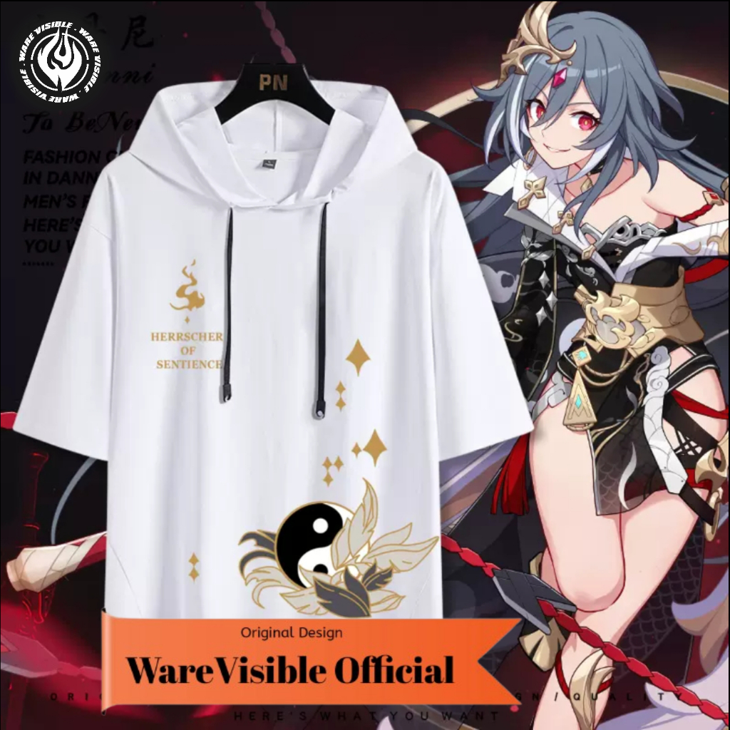 WareVisible Jacket Hoodie Lengan Pendek HERRSCHER OF SENTIENCE Oversize Korean Style Unisex Premium