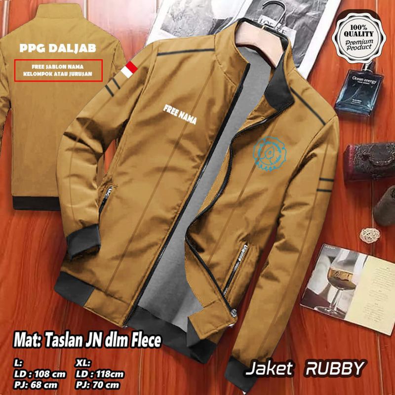 JAKET SERAGAM PPG DALJAB / CUSTOM JAKET PPG TERBARU / JAKET WINTER RUBBY PPG / JAKET PENDIDIKAN PROF