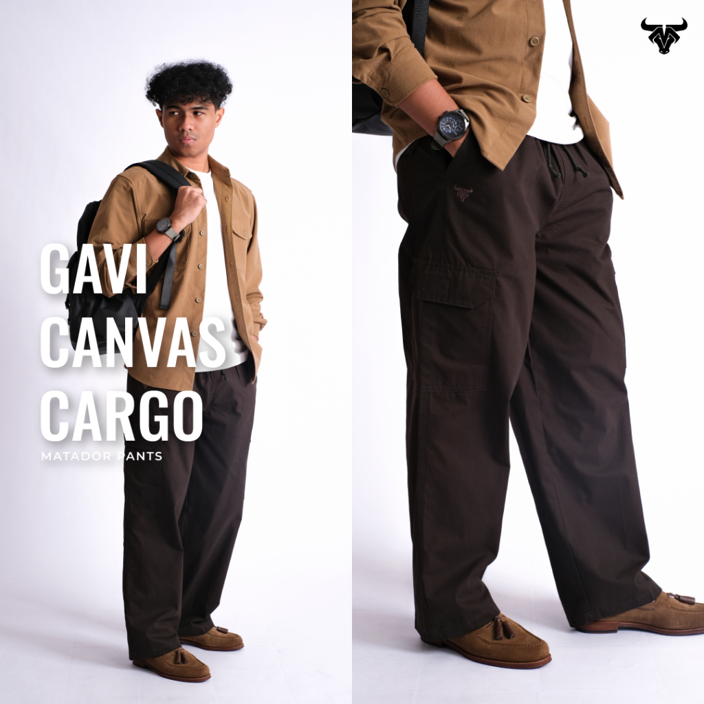 MATADOR - Gavi Baggy Pants Celana Panjang Pria Cargo Loose Gombrong