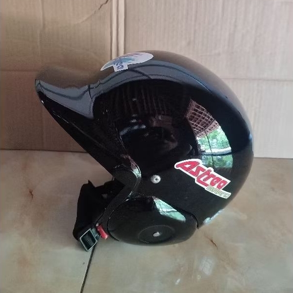 Helm Baseball Astrea Grand Prima Star Hitam Dewasa Halfface repro