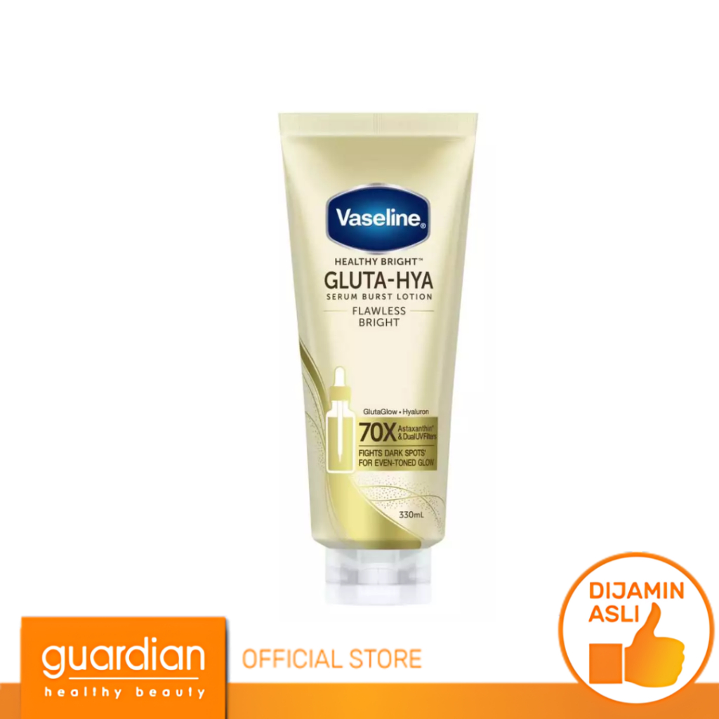 Vaseline Healthy Bright Gluta-Hyaluron Niacinamide Serum UV Lotion Flawless Bright 330ml