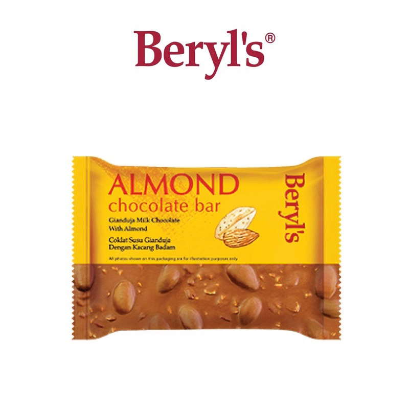 

[PRE-ORDER] Beryl's Almond Chocolate Bar - Gianduja Milk Chocolate With Almond (100g)