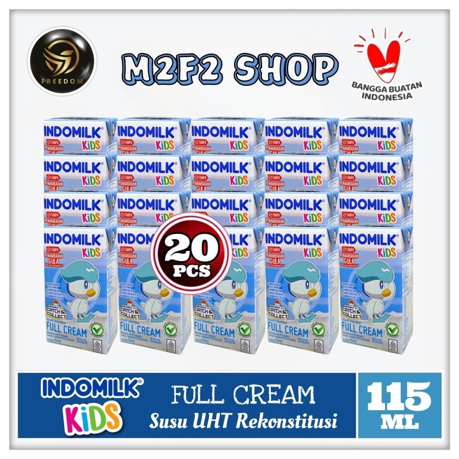 

Susu Indomilk Kids Kotak UHT Full Cream - 115 ml (Kemasan 20 Pcs)