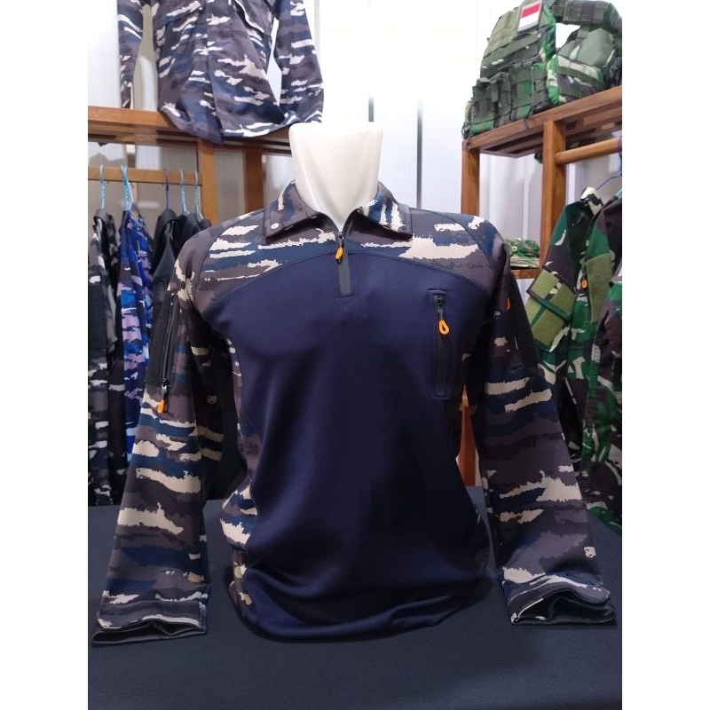 BAJU BDU LORENG | BAJU LORENG LENGAN PANJANG | BAJU BDU BAHAN SCUBA