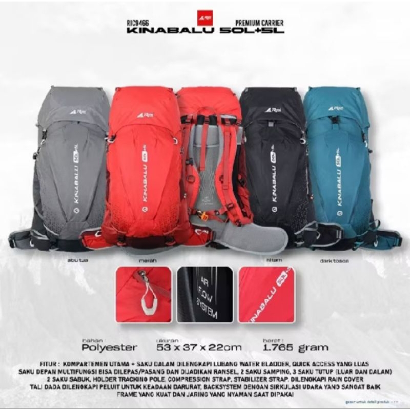ANEKA JAYA- CARRIER AREI KINABALU 50+5L