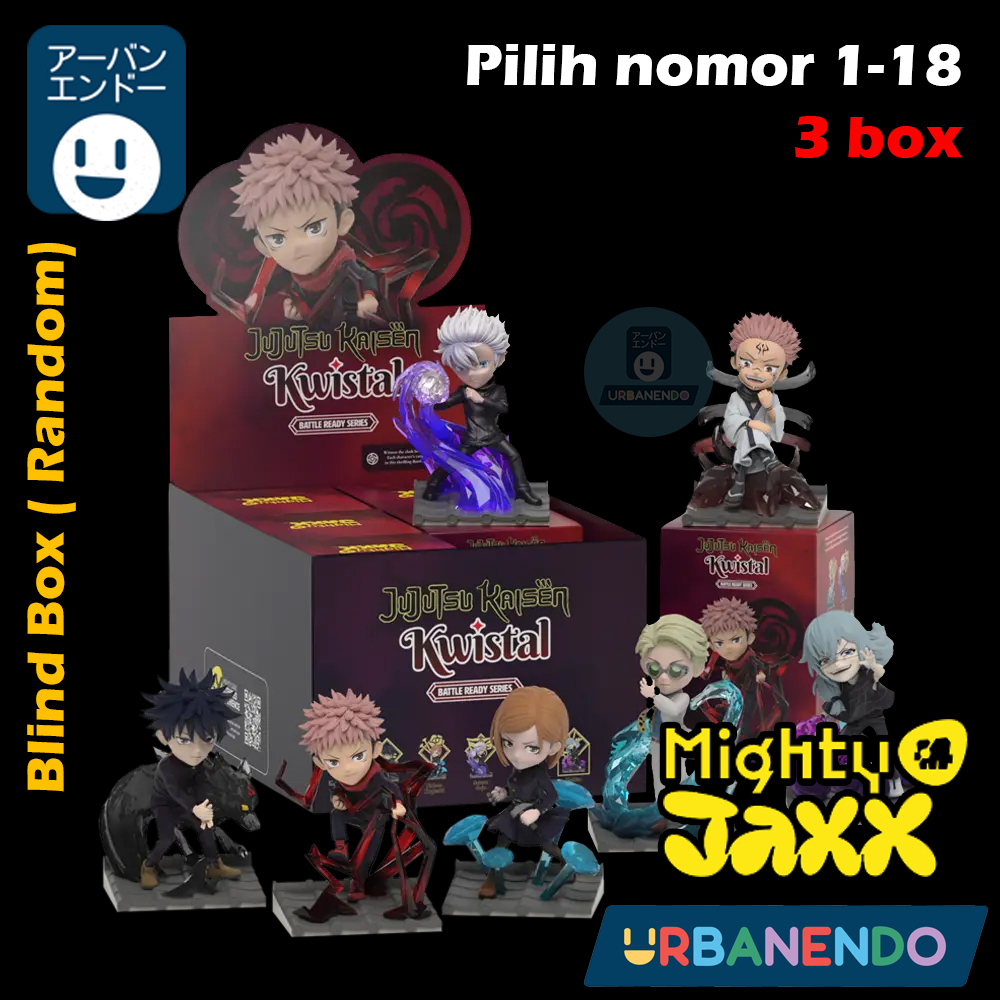 Blind Box Mighty Jaxx Jujutsu Kaisen (Random) Original Asli Action Figure Mainan Gojo Inumaki Sukuna
