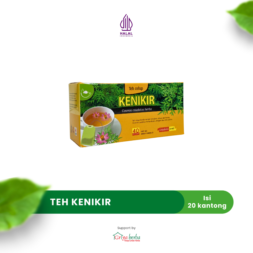 

Teh Celup Herbal Kenikir Isi 20 Kantong Original Griya Herba Halal
