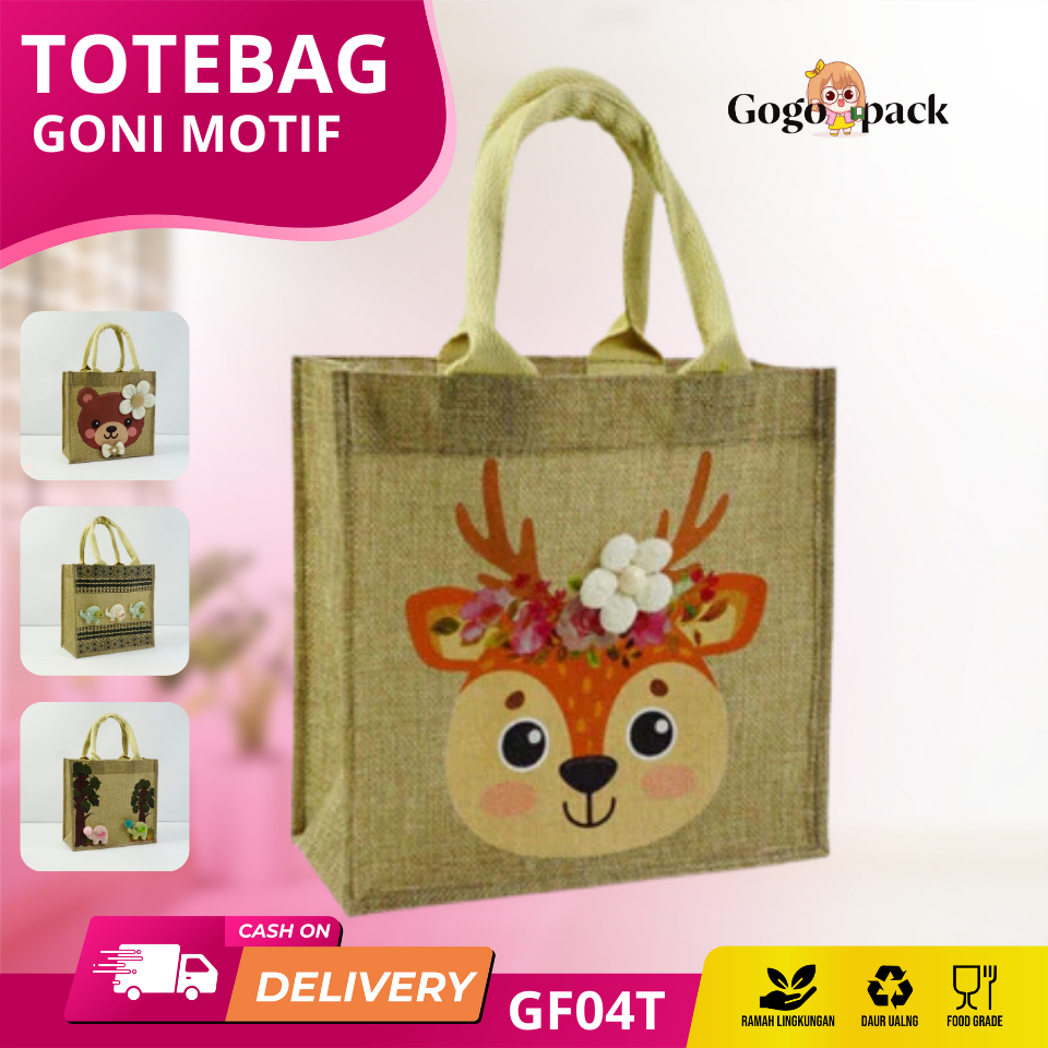 

Tas Goni Tote Bag Tas Karung Goni Jute Bag ote Bag Tas Karung Goni Tas Goni Artistic Kanvas Hand Bag Muji Premium Quality | GF04T