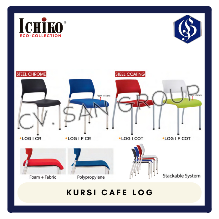 Kursi Susun Kursi Makan Kursi Cafe Ichiko Eco - LOG