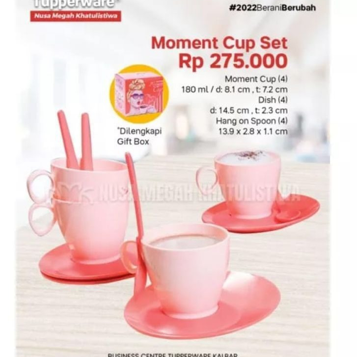 moment cup PROMO cangkir ORI Tupperware