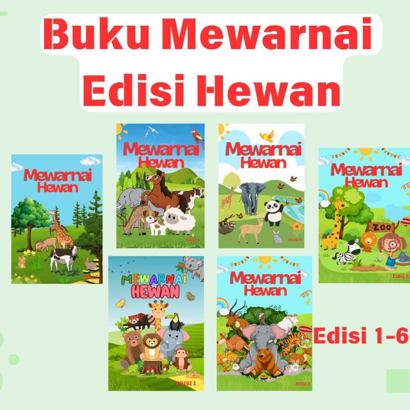 

Buku Mewarnai Anak Edisi Hewan Full Colour