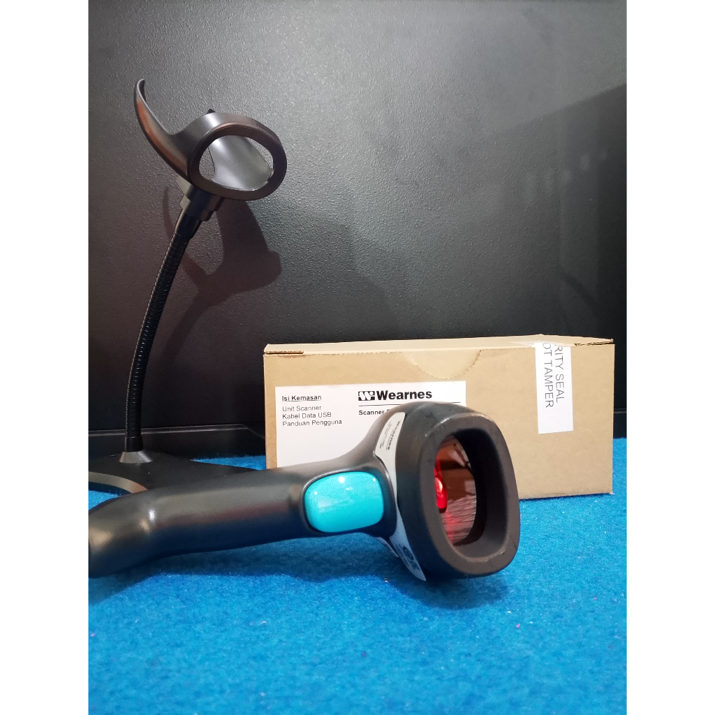 BARCODE SCANNER WEARNES WSR-2200 I MANUAL SCANNER I TERMURAH BONUS STAND 