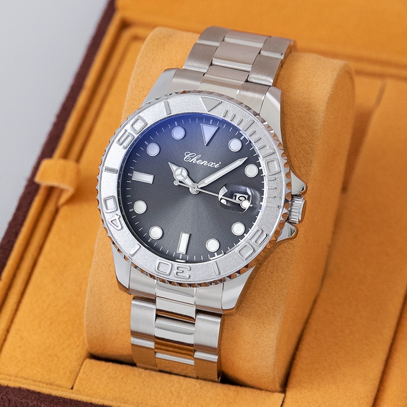 Jam Tangan Pria Anti Air CHENXI 0015B otomatis tahan air Analog rantai Arloji automatic Pria Terbaru