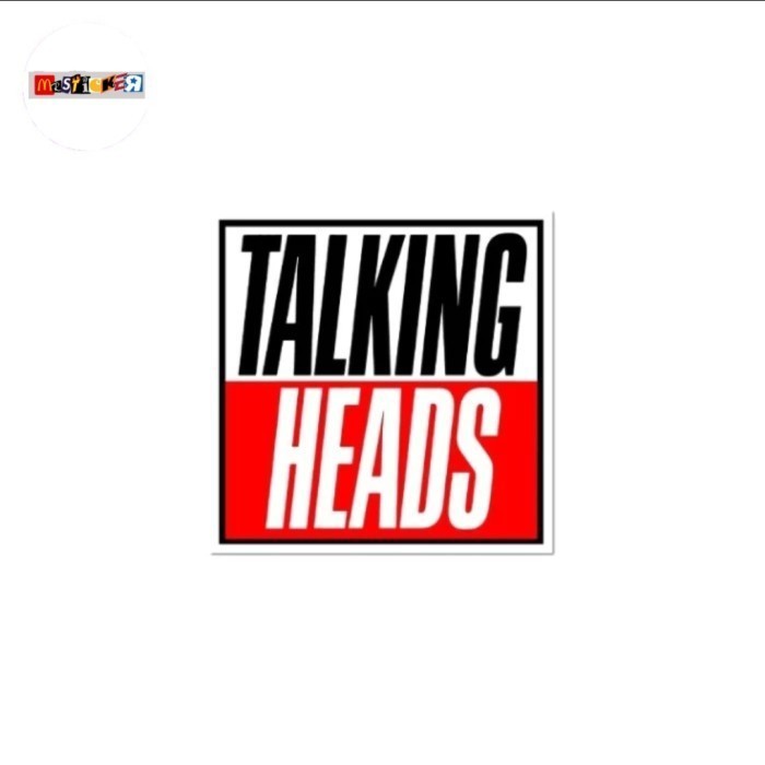 

sticker band TALKING HEADS logo stiker new wave avant garde art rock indie