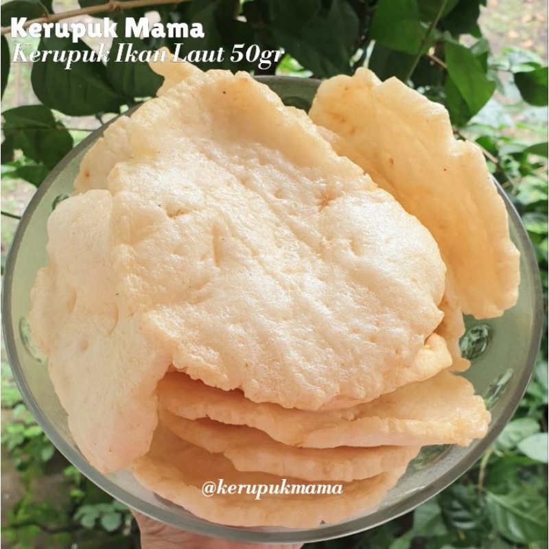 

Kerupuk Mama Ikan Laut Matang 50gr Original Mengare Gresik