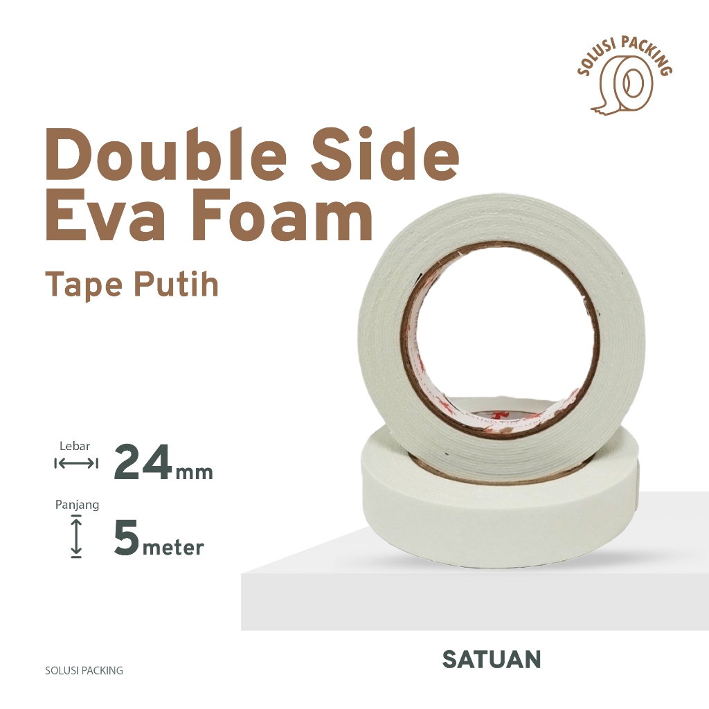 

Double Tape Foam 24mm Ksatria - PE & EVA dengan Motif Batik Eksklusif PREMIUM SOLUSI PACKING
