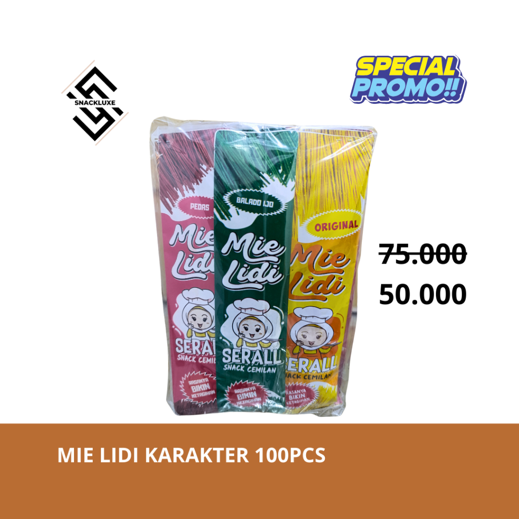 

mie lidi grosir paket termurah isi 100 pcs