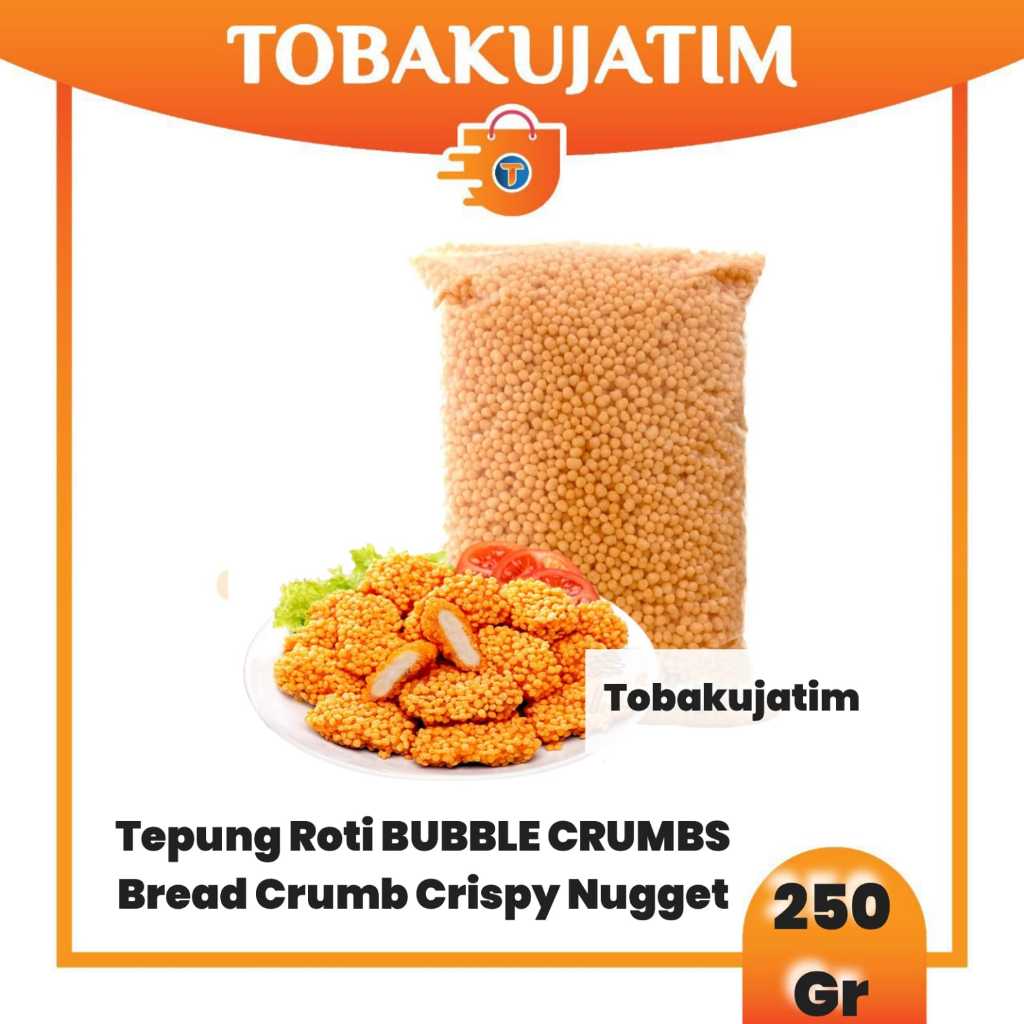 

(250 GR) Tepung Roti BULAT BUBBLE CRUMBS - Bread Crumb Crispy Nugget panir