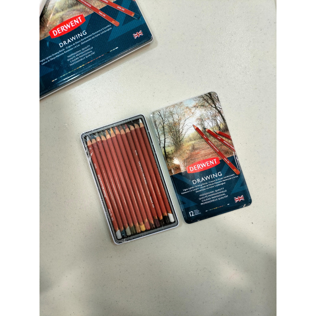 

Gramedia Tunjungan : Derwent Drawing Pencils 12 Metal Tin Set