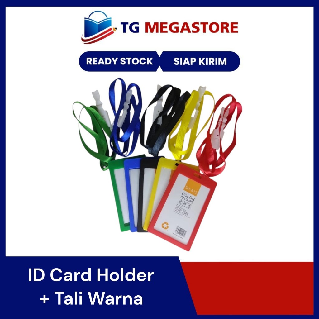 

ID Card Holder Vertical Berwarna + Tali Warna