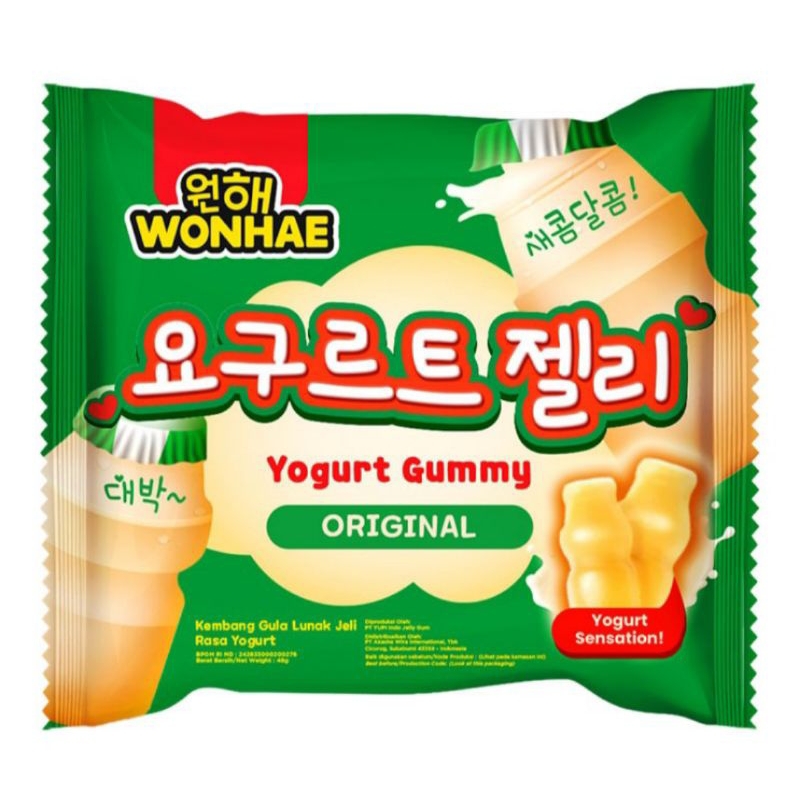 

Wonhae Permen Gummy Yogurt Original 48 g