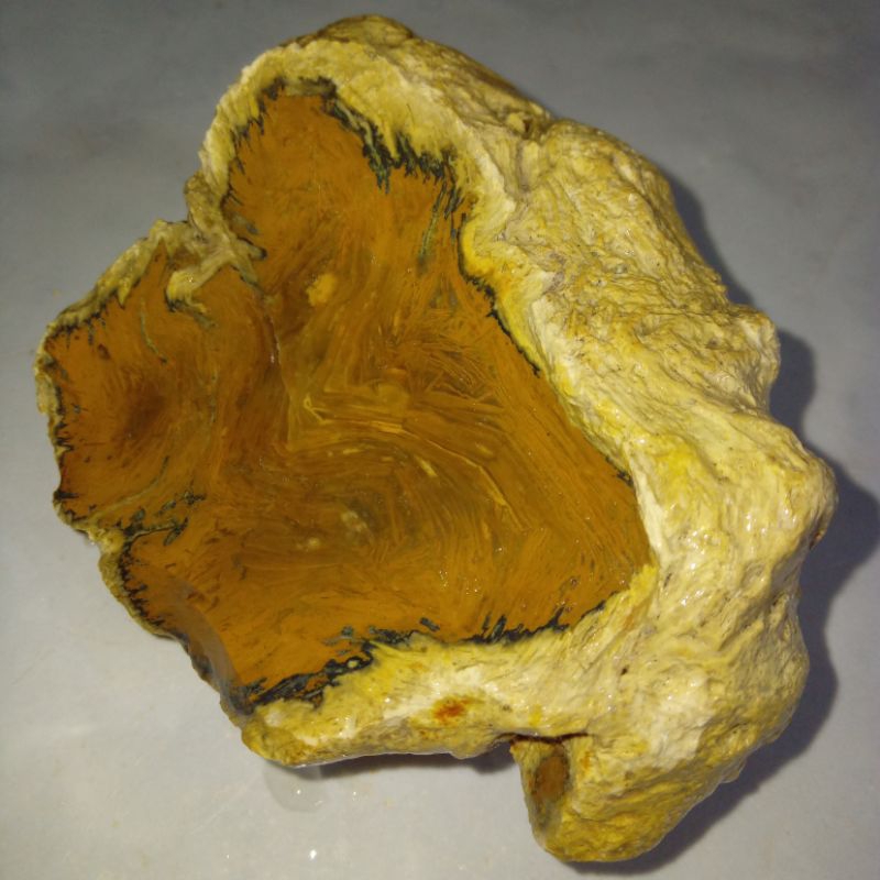 Original Bahan Batu  Badar Emas Motif Kristal HQ