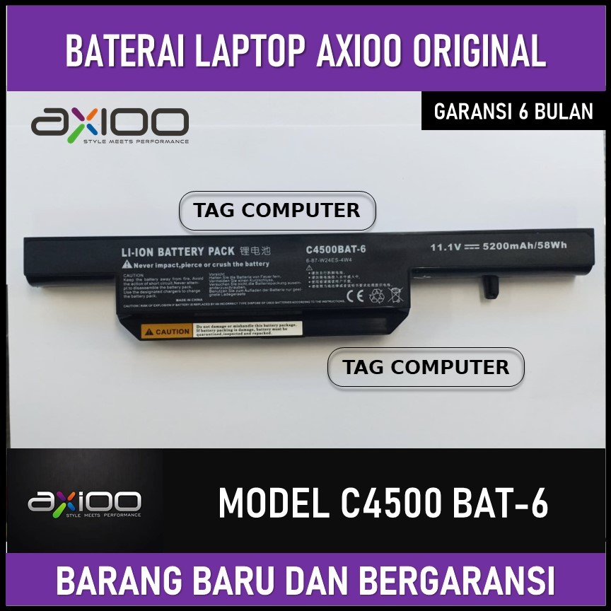 BATERAI AXIOO NEON ORIGINAL C4500 , C4500, C4500Q, C4500