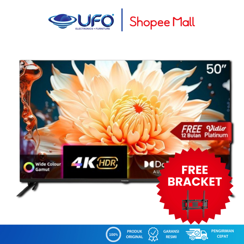 Changhong 50 Inch QLED Smart Google LED TV U50QCN1