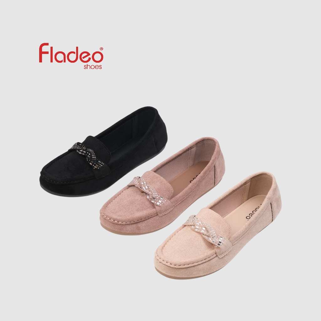 Fladeo A25/LSM326-1BG/Sepatu Moccasin Slip On Wanita [ Moccasin Shoes ]