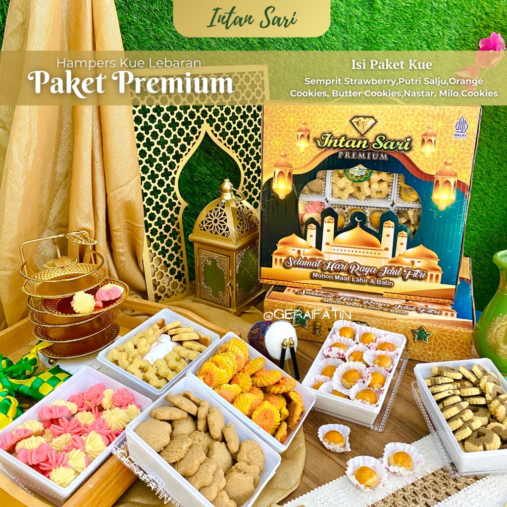 

HOT DEALS PAKET KUE LEBARAN PARSEL LEBARAN PAKET KUE KERING LEBARAN BELLAROSA BERKAH / PAKET KUE