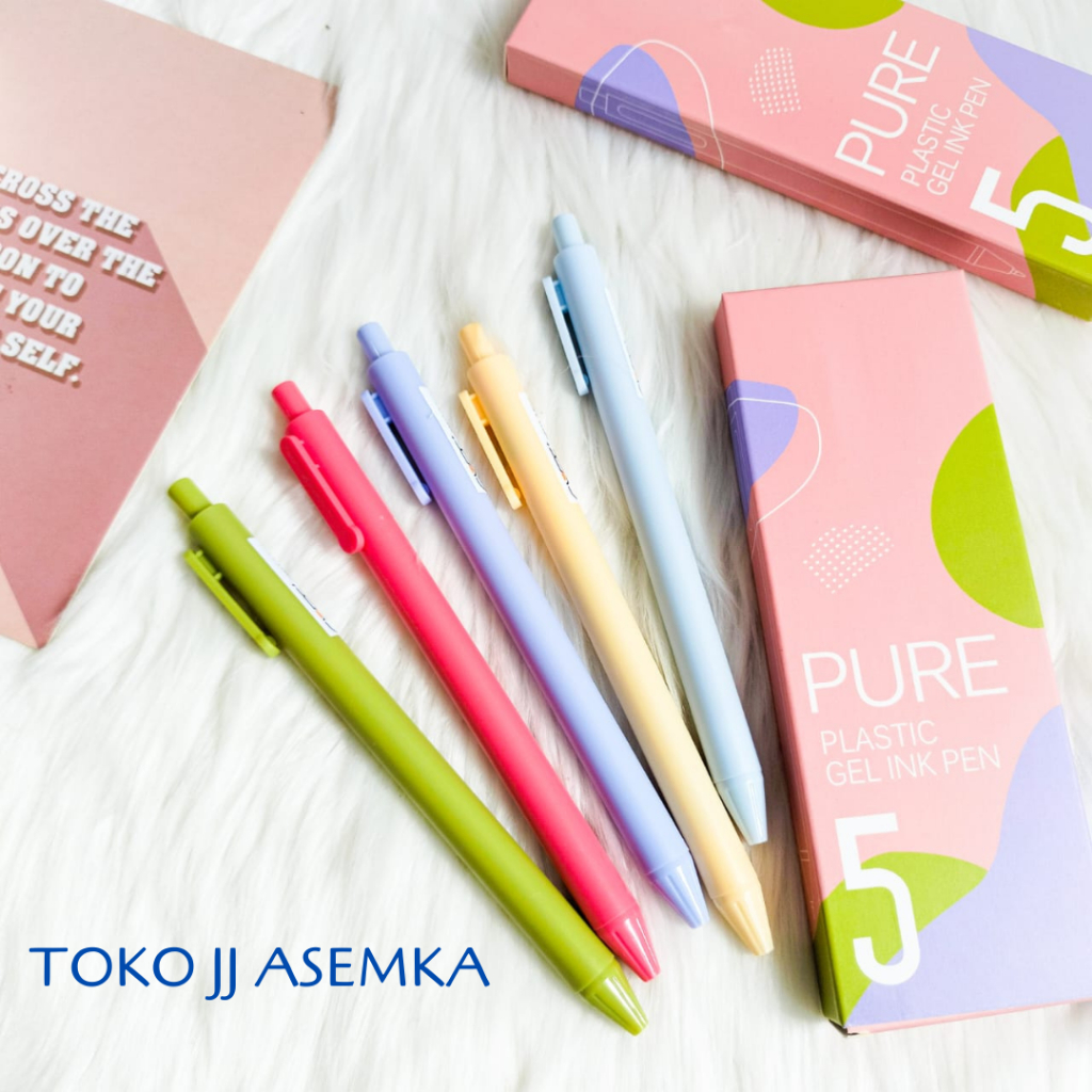 

PULPEN CETEK MURAH DAPAT 1 PCS WARNA PASTEL MAKARON V2 ALAT TULIS KANTOR SEKOLAH TINTA HITAM COD