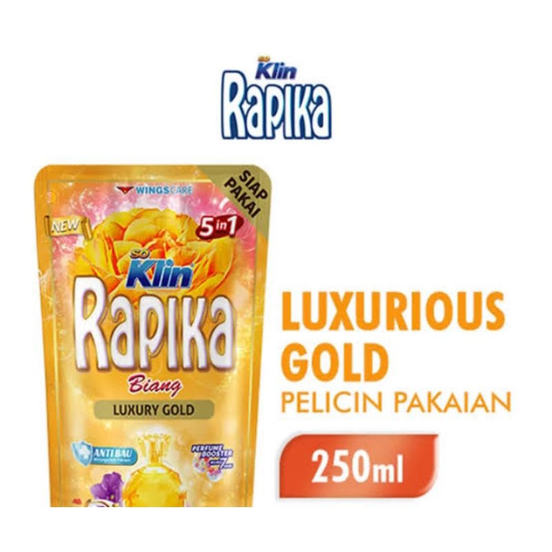 RAPIKA PELICIN PAKAIAN LUXURY GOLD 250ml