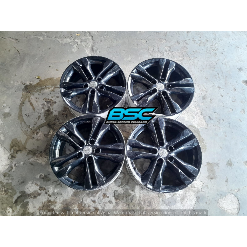 Velg Mobil Second Copotan R17 Ori Xtrail Pcd 5x114 Ring 17 Buat Innova Juke Ertiga Granmax Luxio New