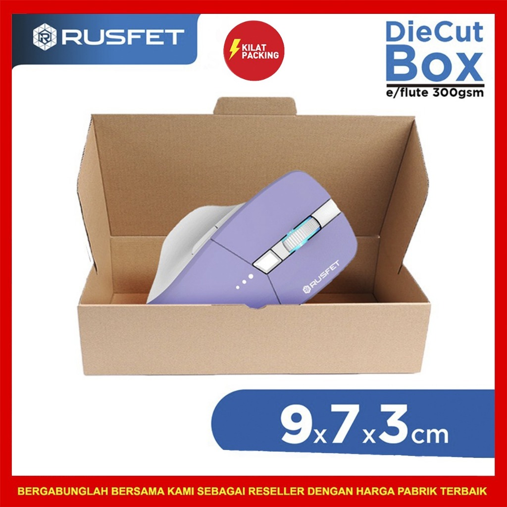 

Kardus Box Diecut Kardus Packing Kotak Box Kartun Dus Polos Satuan Rusfet 9x7x3 cm