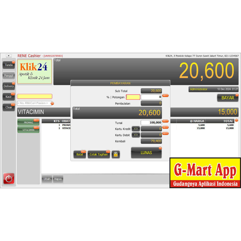 Promo Aplikasi Kasir Apotek Klinik