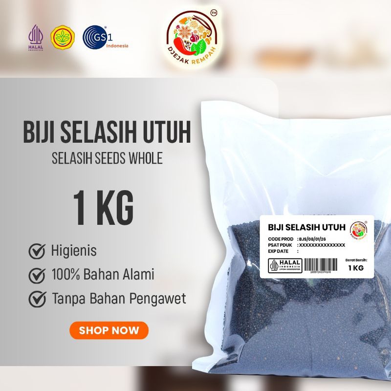 

Biji Selasih / Basil Seed (Kemasan 250 Gr - 1 Kg)